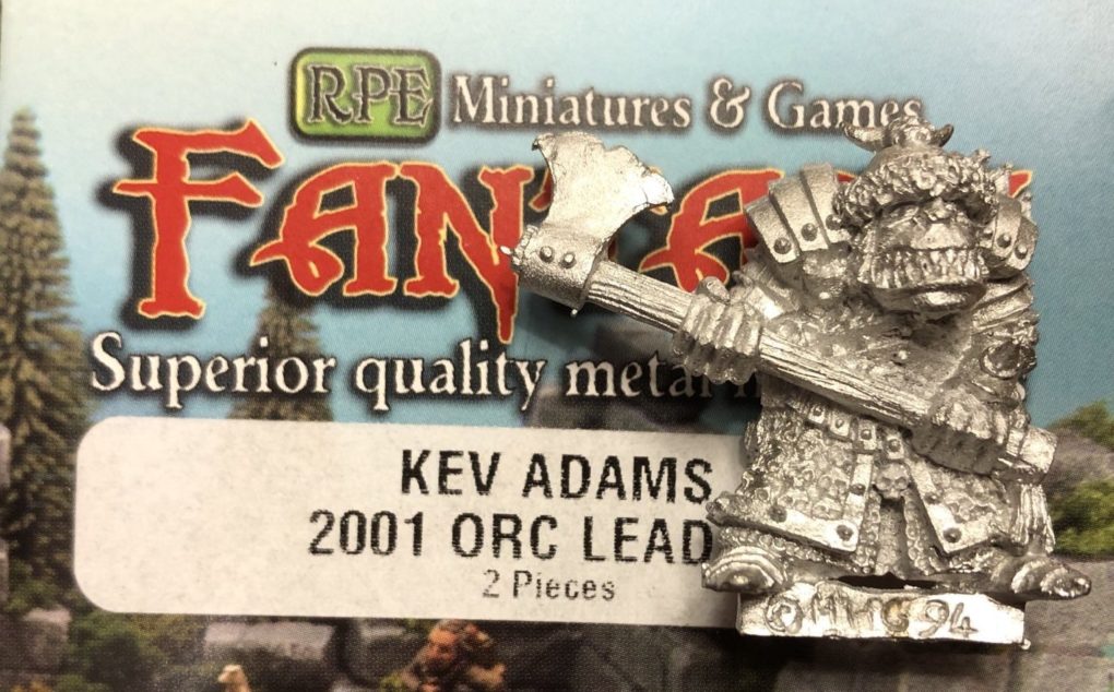 Orc Leader-Miniatur von Kev Adams